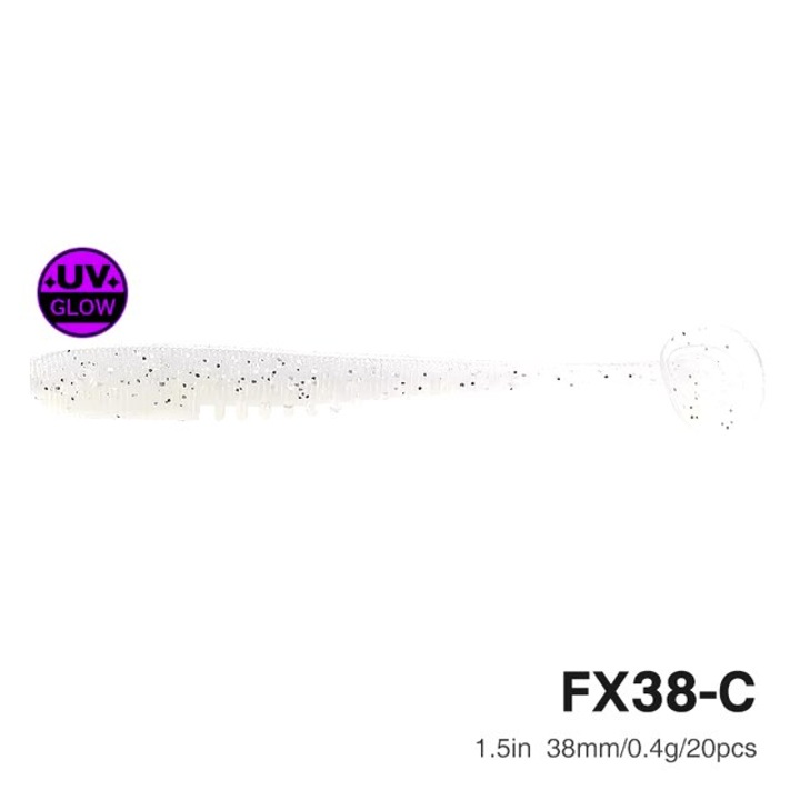 Grub Tsurinoya Flex T-Tail Worm 3.8cm C