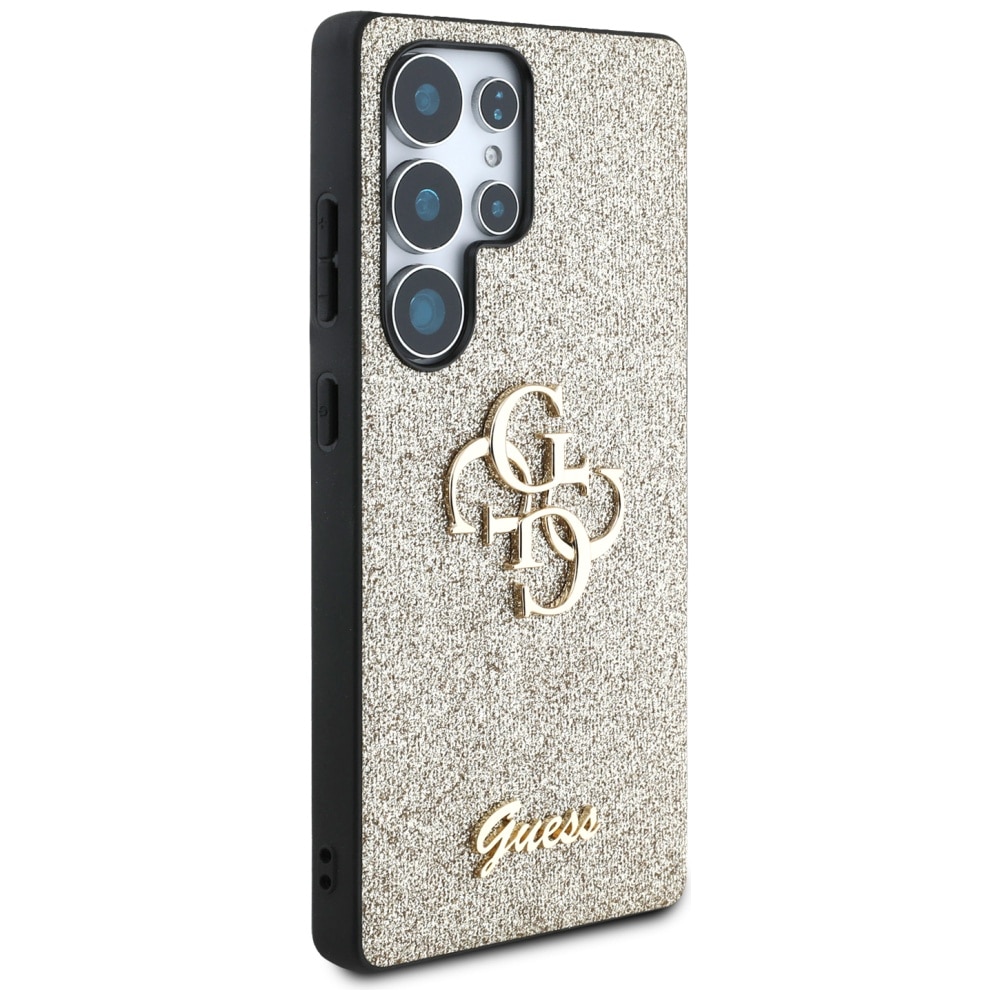 Etui telefon Guess Fixed Glitter Big 4G Metal, compatibil Samsung Galaxy S25 Ultra
