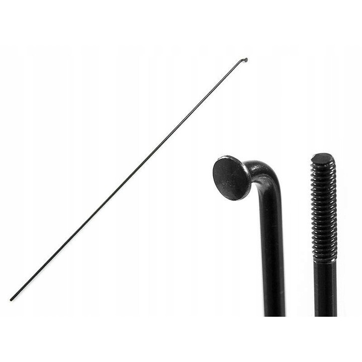 Kerékpárküllő, SLE, horganyzott acél, 261mm