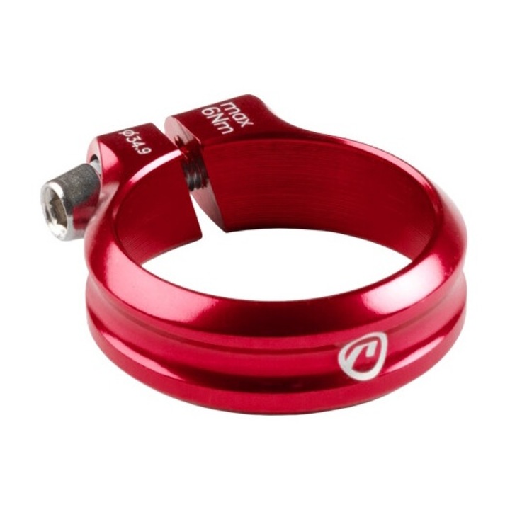 Clema tija de sa cu surub Execute de 31,8 mm, rosu