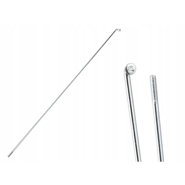 Kerékpárküllő, SLE, horganyzott acél, 226 mm