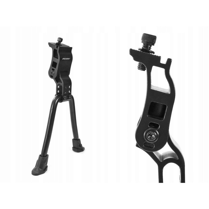 Cric bicicleta Accent Duo, aluminiu 6061-T6, negru, pentru roti 14"-28"
