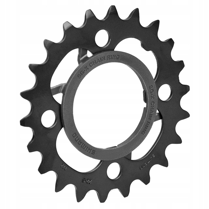 Foaie de angrenaj, Shimano FC-M391, 22 dinti, 4 brate, 64mm, Negru