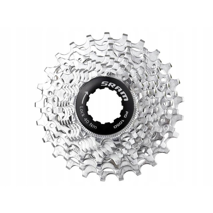 Sram PG-1050 kerékpárkazetta, 10 sebességes, 12-25T, ezüst, 254g