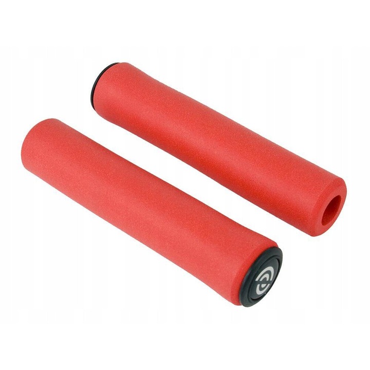 Set Mansoane bicicleta, Bike Ribbon SiO2 Soft Grip, silicon, rosu, 22,2mm