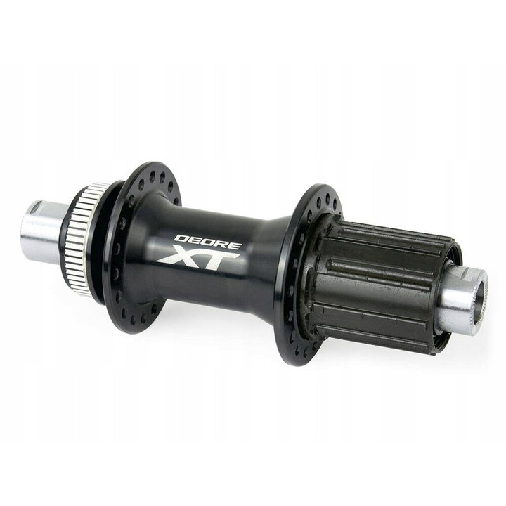 Butuc roata bicicleta, Shimano FH-M8010, aluminiu, 32H, 12 x 142 mm, negru