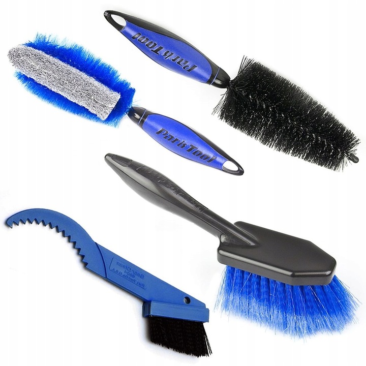 Set 4 perii pentru curatare biciclete Park Tool BCB-4.2, negru/albastru