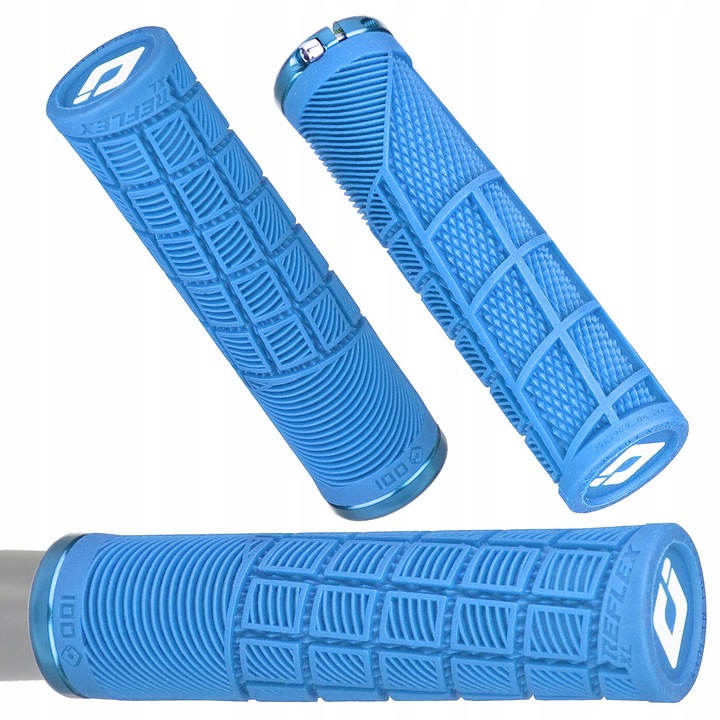 Mansoane bicicleta ODI Reflex 135mm, 33.5mm, albastre, set