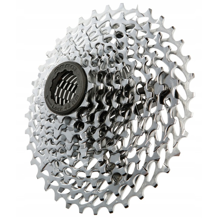 Kerékpárkazetta, Sram, acél, 10 sebességes, 11-32T, ezüst/fekete