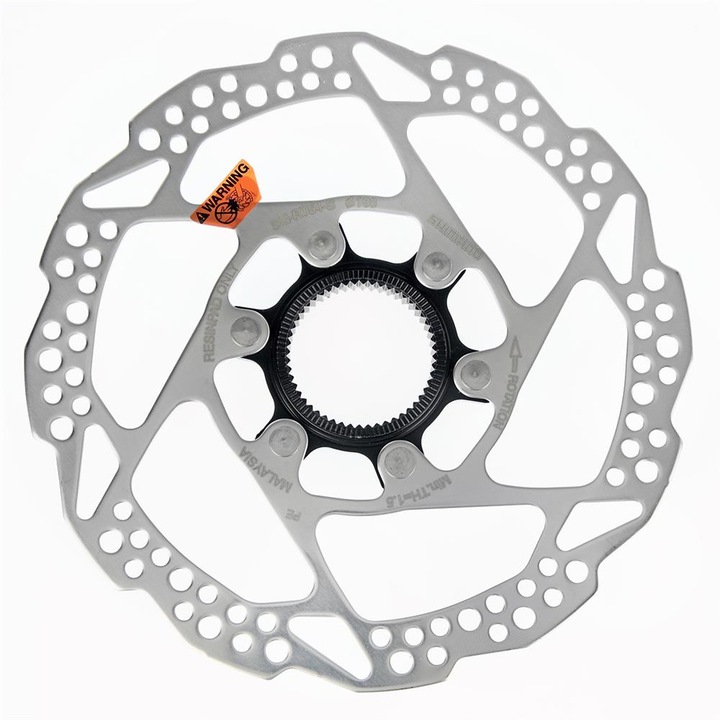 Спирачен диск за велосипед, Shimano SM-RT54, 160 mm, CenterLock, сребрист/черен