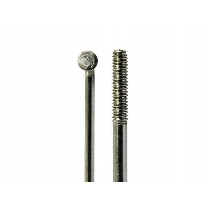 Kerékpár küllő, CnSpoke, Rozsdamentes acél, STD14, 2 mm, 232 mm, Ezüst
