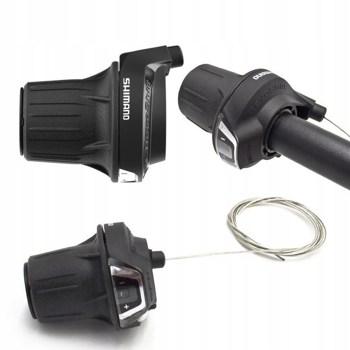 Дерейльор Shimano SL-RV300-LN, неиндексиран, Revoshift ляв 3 скорости