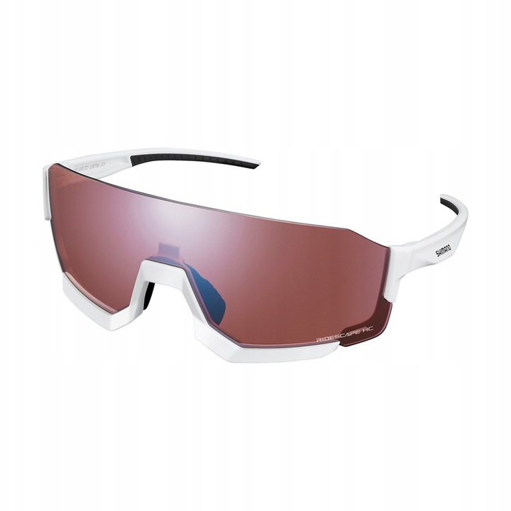 Ochelari Shimano AeroLite2, lentile Ridescape HC, alb, 170x19mm