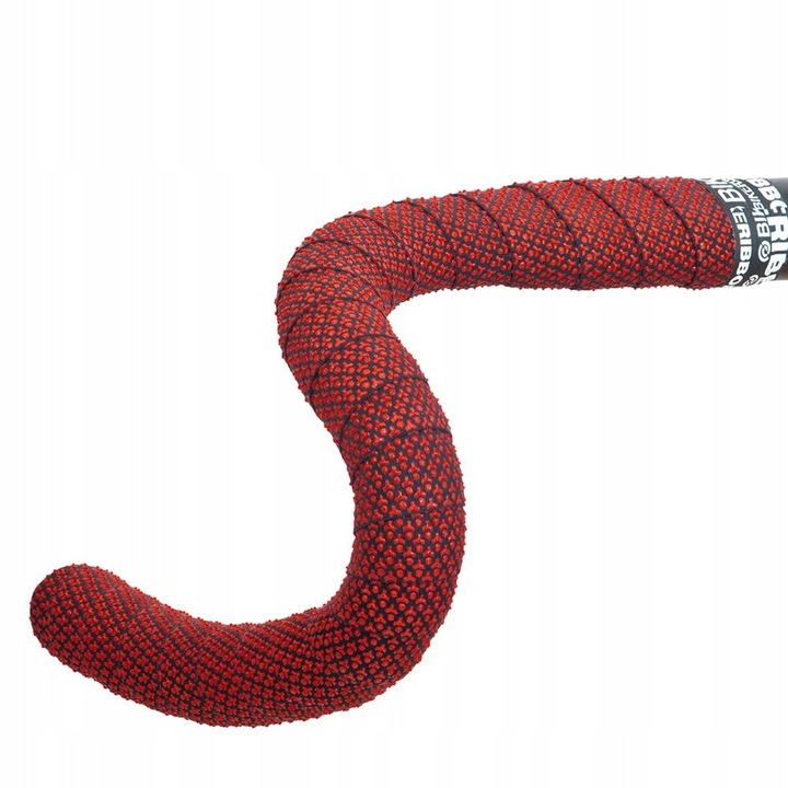 Owijka pentru ghidon bicicleta, Bike Ribbon People, 2x200cm, negru-rosu, set 2 bucati