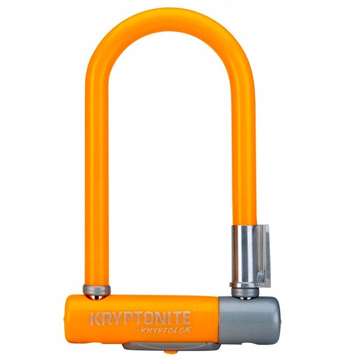 U-Lock Kryptolok Mini-7, 8.2x17.8cm, оранжево-сив, 2 ключа