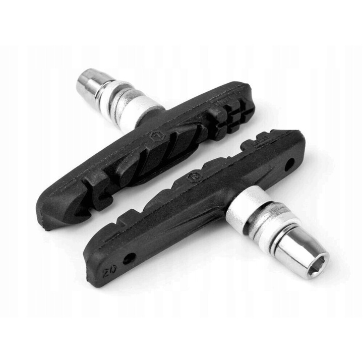 Комплект от 2 спирачни накладки Accent, V-Brake, черни