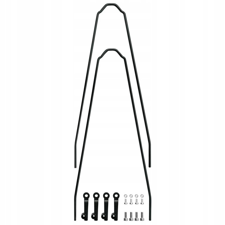 Set 2 aparatori bicicleta, SKS, otel, negru