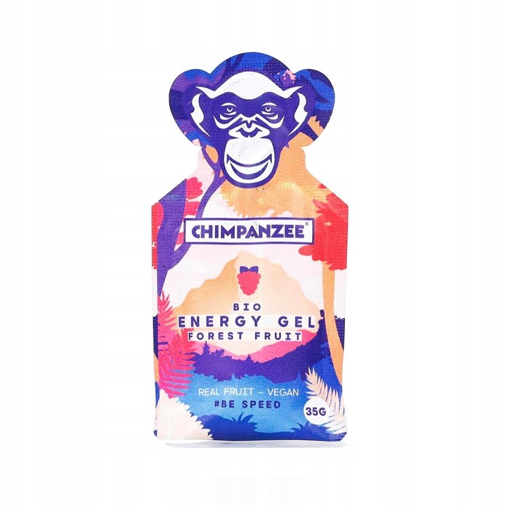 Gel energetic Chimpanzee, fructe de padure, 35 g, fara gluten, vegan