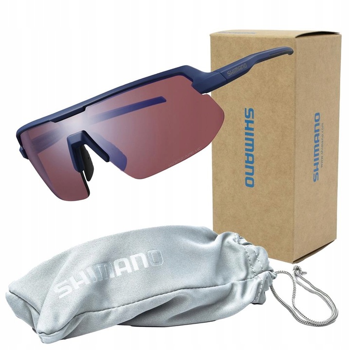 Shimano Twinspark szemüveg, Ridescape HC, 120x135mm, mikroszálas táskával