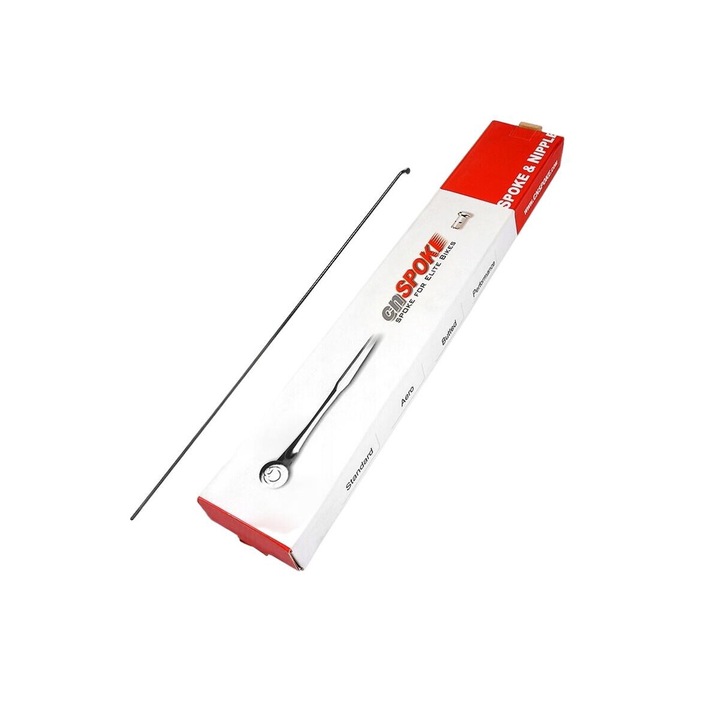 Kerékpár küllő, CnSpoke STD14, Rozsdamentes acél, 264 mm, 2 mm, Fekete