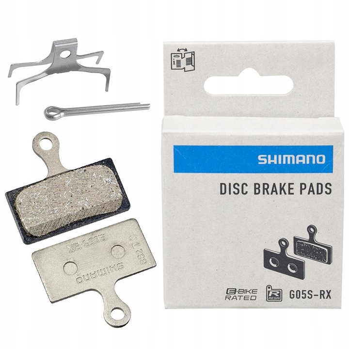 Pad de frana bicicleta, Shimano G05S, rasina, argintiu/negru