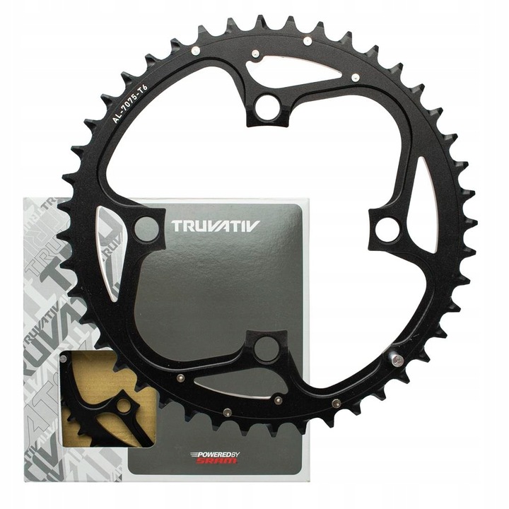 Foaie angrenaj Truvativ 44T, aluminiu, 104mm BCD, negru