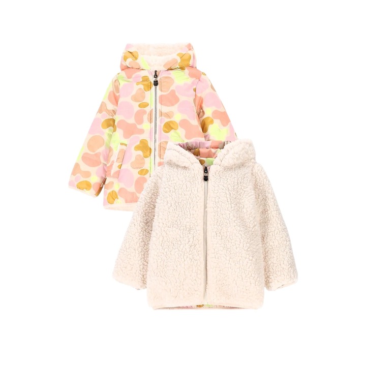 Jacheta reversibila cu gluga, Multicolor