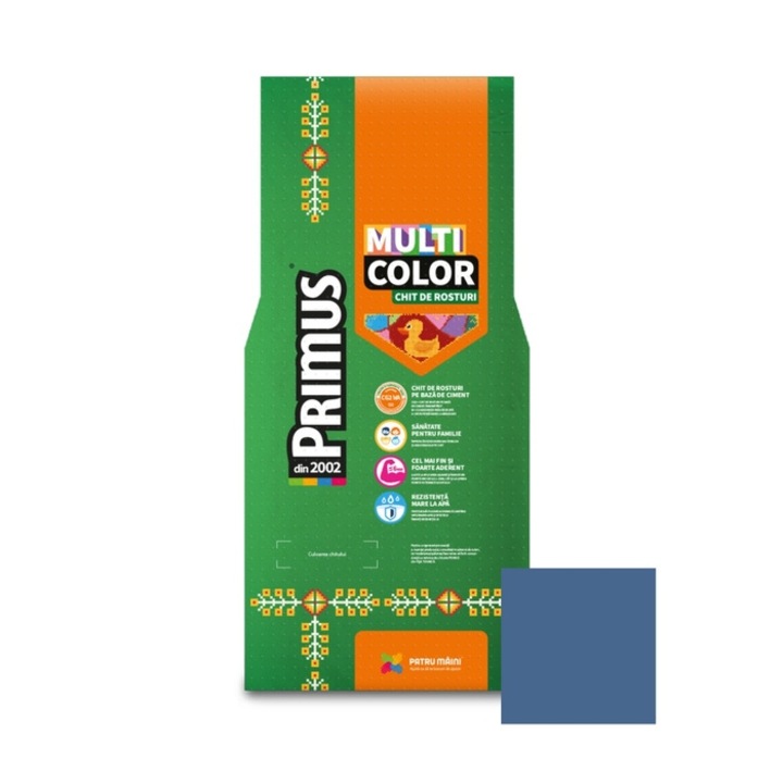 Фугираща смес за плочки и под Primus Multicolor, B37 азурит, интериор/екстериор, 2 кг
