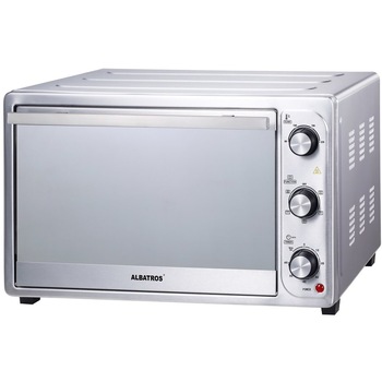 Cuptor electric Albatros A45CRX2, 45 litri, Rotisor, Convectie, 1800 W, 230 de grade, Timer, Geam oglinda, Inox Cuptor electric Albatros A45CRX2, 45 litri, Rotisor, Convectie, 1800 W, 230 de grade, Timer, Geam oglinda, Inox