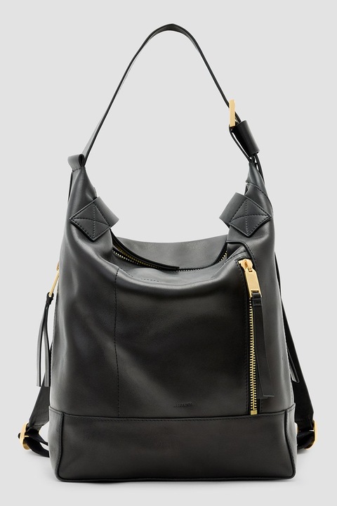 AllSaints, Конвертируема кожена чанта Alba, Черен