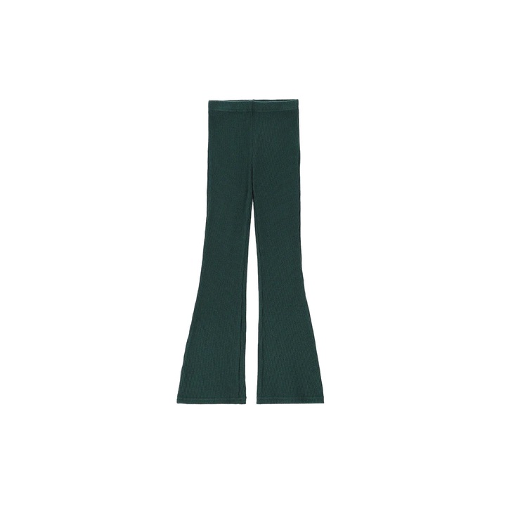 Bordázott leggings lányoknak, Coccodrillo, viszkóz/poliészter, zöld