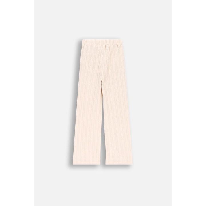 Lányka nadrág, Coccodrillo, bő, rugalmas derék, poliészter, ekrü