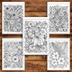 Anti-stressz kifestőkönyv, 50 illusztráció Floral Harmony - II. kötet, Formátum: A5, Cadouri Legendare Kiadó