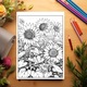 Kifestőkönyv relaxációhoz és stresszoldáshoz, 50 illusztráció, Tájkép, 106 oldal, A5 formátum