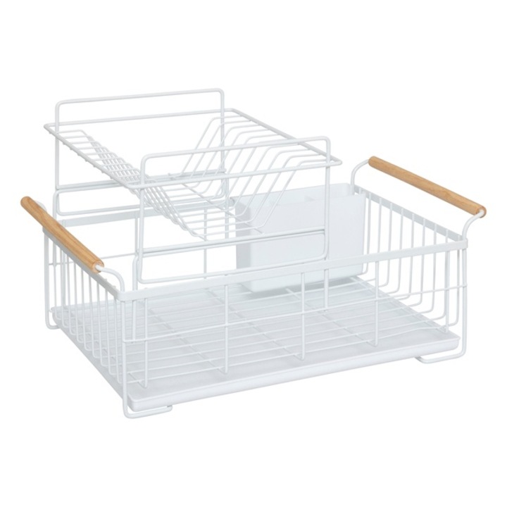 Uscator de vase dublu BLACKWOOD - alb