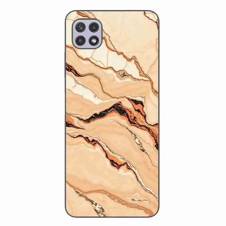 Husa compatibila cu Samsung Galaxy A22 5G Silicon Gel Tpu Model Desert Stone Marble