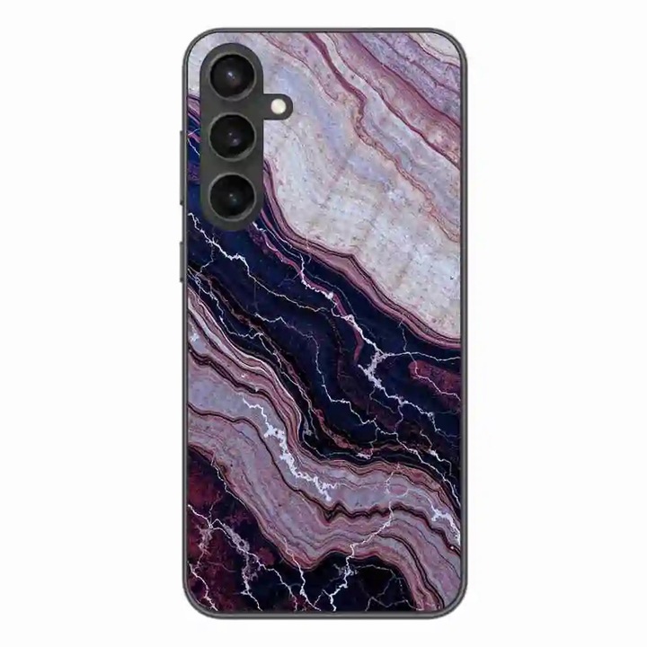 Калъф, съвместим с Samsung Galaxy A55 Silicone Gel Tpu Модел Amethyst Sand Marble
