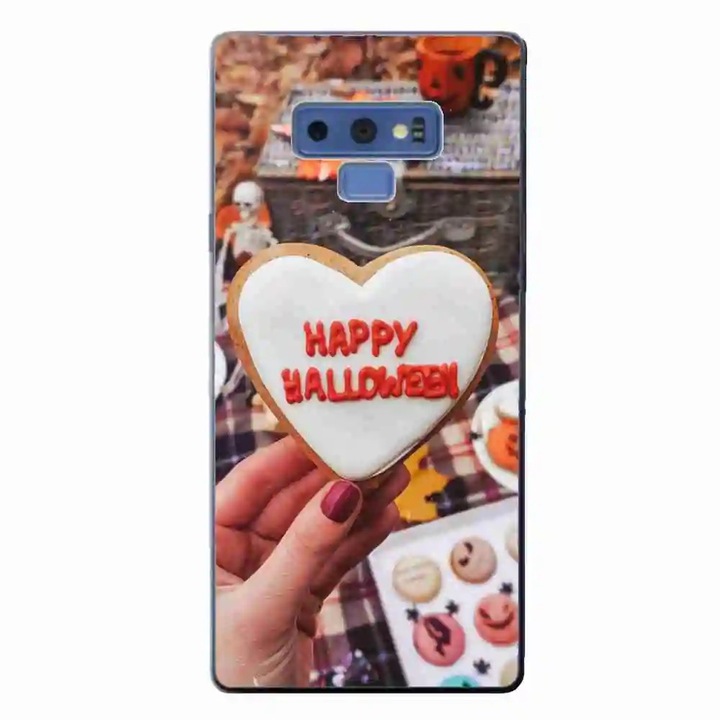 Husa compatibila cu Samsung Galaxy Note 9 Silicon Gel Tpu Model Happy Halloween Cookies
