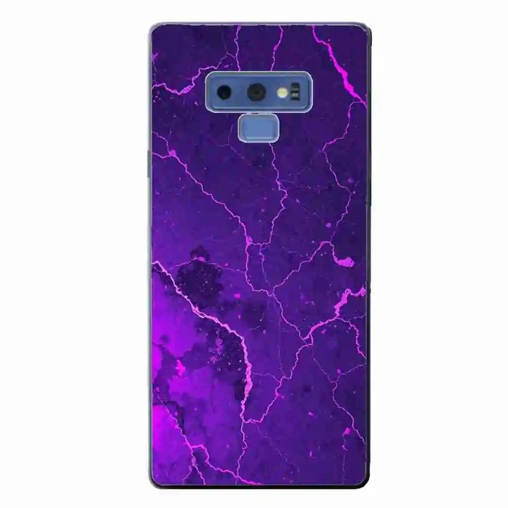 Husa compatibila cu Samsung Galaxy Note 9 Silicon Gel Tpu Model Ultraviolet Marble Glow