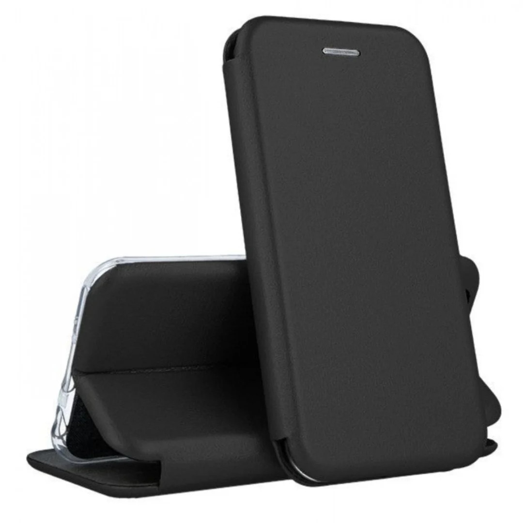 Husa tip carte pentru Samsung Galaxy A57 5G cu inchidere magnetica, Rezistenta la socuri, Functie de suport, Protectie completa (fata+spate) - Negru