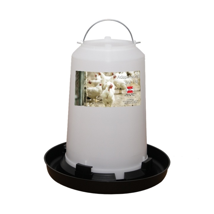 Adapatoare pentru pasari, plastic cu maner, 10 l, 34 x 33 ccm