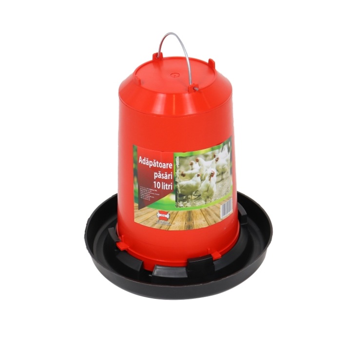 Adapatoare pentru pasari, plastic, cu maner, 10 l, 34 x 33 ccm