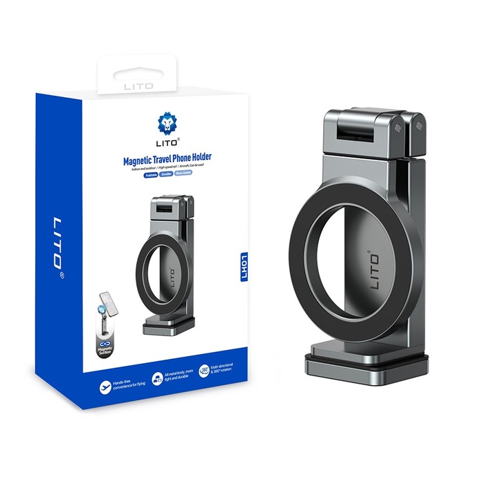 Összecsukható mágneses állvány - Lito (LH01) - szürke