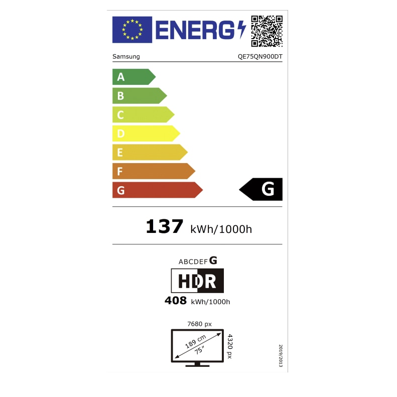 Televizor Samsung Neo QLED 8K 75QN900D, 190 cm