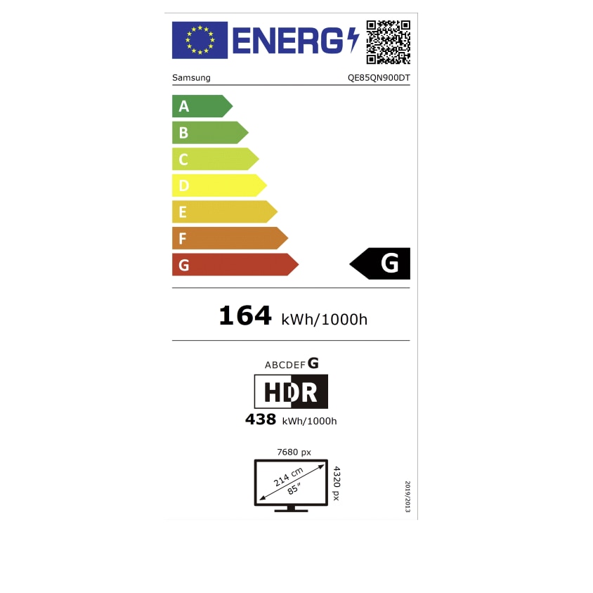 Televizor Samsung Neo QLED 8K 85QN900D, 215 cm