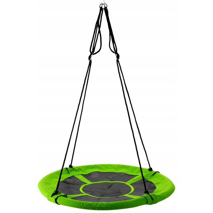 Leagan tip cuib Sersimo G-Line, 100cm, inaltime reglabila, 150 kg, Verde Negru