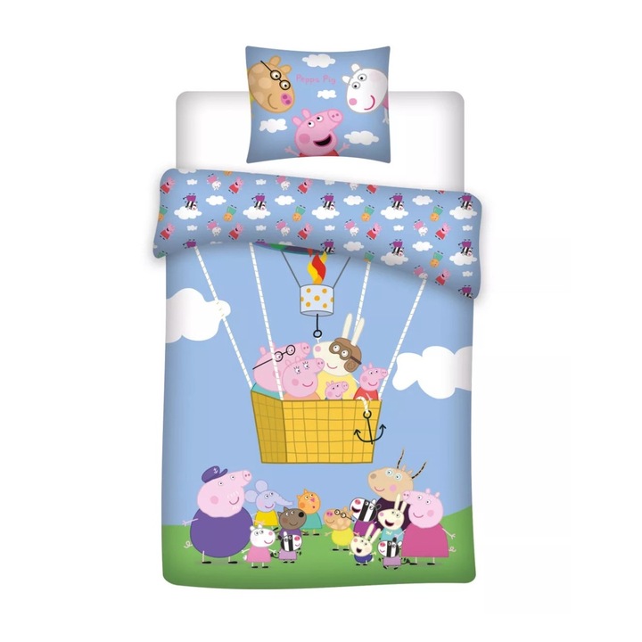 Peppa Pig ovis спален комплект, 100x140 см 40x45 см
