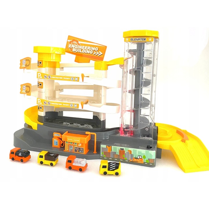 3-етажен паркинг гараж, DeLux, с електрически асансьор, 4 коли, 32x56см