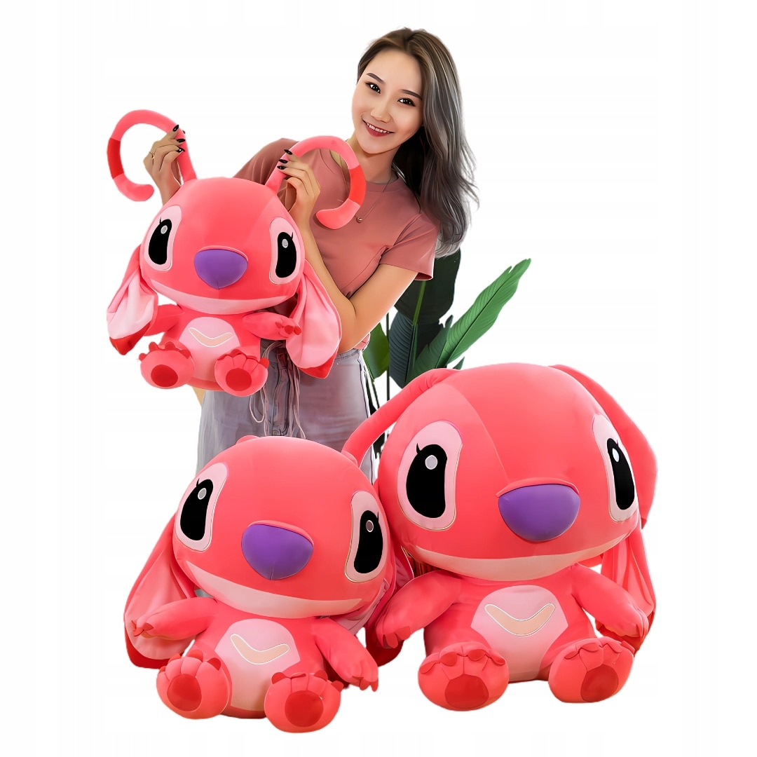Jucarie de plus, Bedee, papusa Angel Lilo & Stitch, 25cm, roz