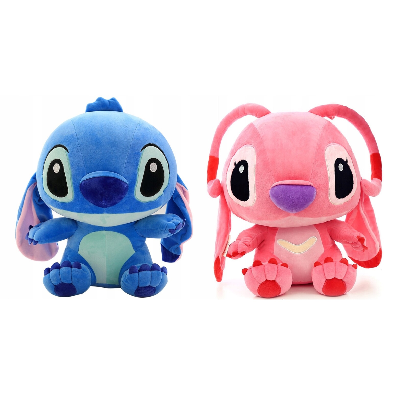 Set 2 jucarii de plus Lilo si Stitch, mascote Stitch si Angel